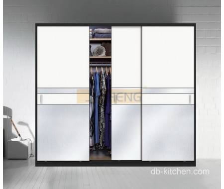 UV high gloss sliding door wardrobe design