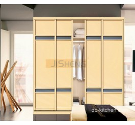 UV high gloss mdf sliding door wardrobe style