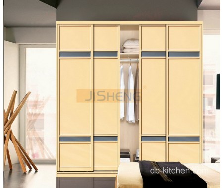 UV high gloss mdf sliding door wardrobe style