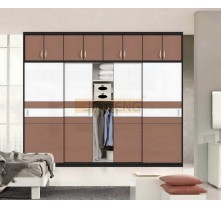 uv high gloss sliding door wardrobe