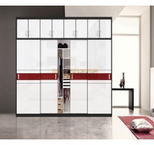 laminated mdf high gloss wardrobe design