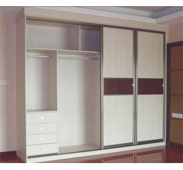 high gloss white sliding door wardrobe