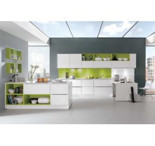 plywood high gloss white kitchen cabinet