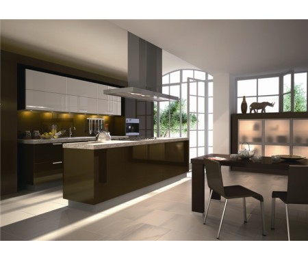 high gloss plywood kitchen design