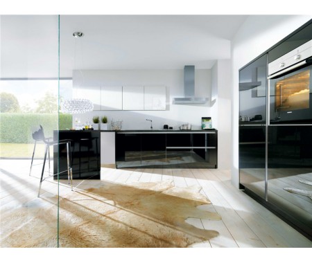 high gloss plywood kitchen design