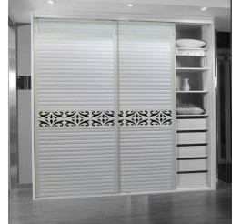 uv high gloss sliding door wardrobe cabinet