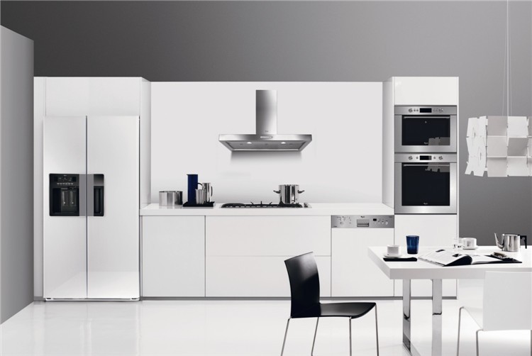 White Gloss High Kitchen Cabinet