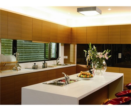 melamine finish particle board kitchen cabinet design