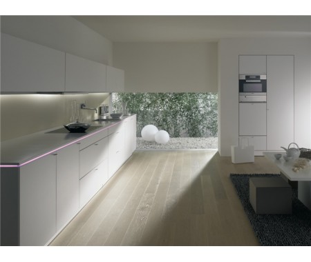 Customized UV High Gloss White Kitchen Cabinet Sets with Affordable Price