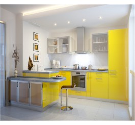 high gloss kitchen cabinet