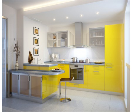 high gloss kitchen cabinet