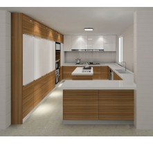 2016 New Design High Gloss Plywood Kitchen Cabinet