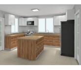 UV High Gloss Kitchen Cabinet