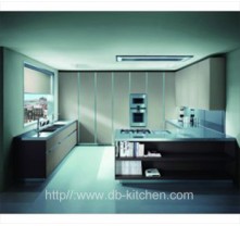 grey lacquer kitchen cabinet