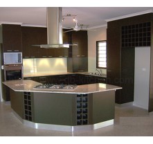 2016 high gloss plywood grey kitchen cabinet China