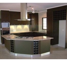 2016 high gloss plywood grey kitchen cabinet China