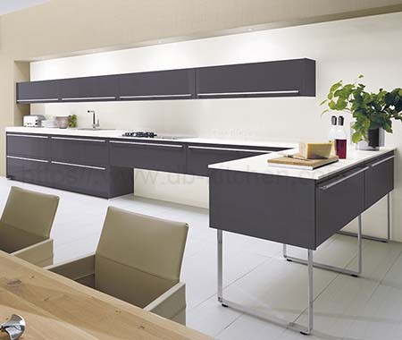 High quality grey lacquer kitchen cabinet China