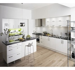 High Gloss White Acrylic Kitchen Cabinet