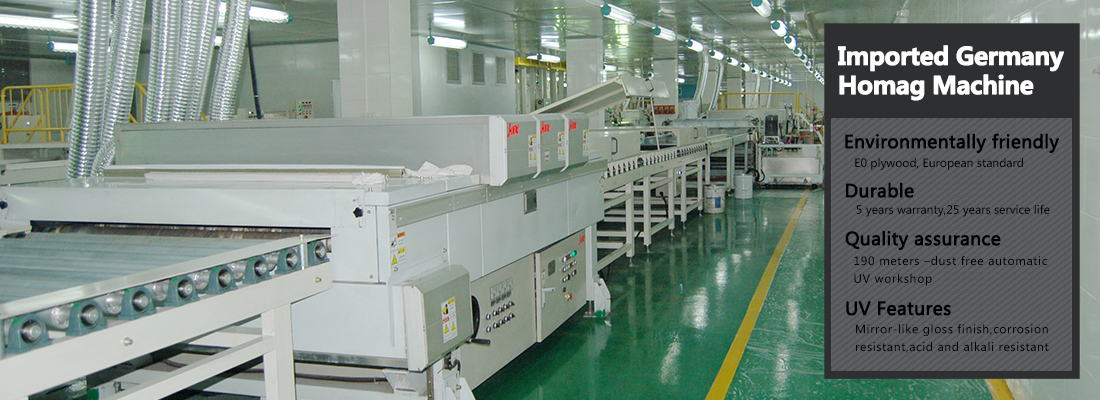 China leading gloss UV plywood kitchen manufactuer
