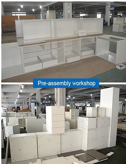 Pre-assembly workshop of cabient