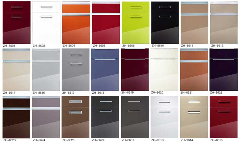 acrylic kitchen cabinets door 